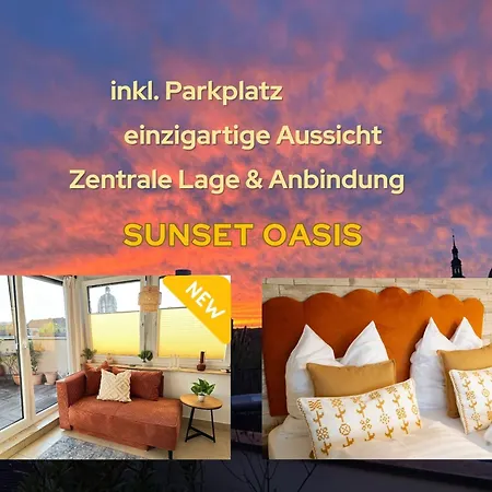 Sunset Oasis - Terrasse, Freies Parken, Zentral, Naehe Bahnhof, Wlan
